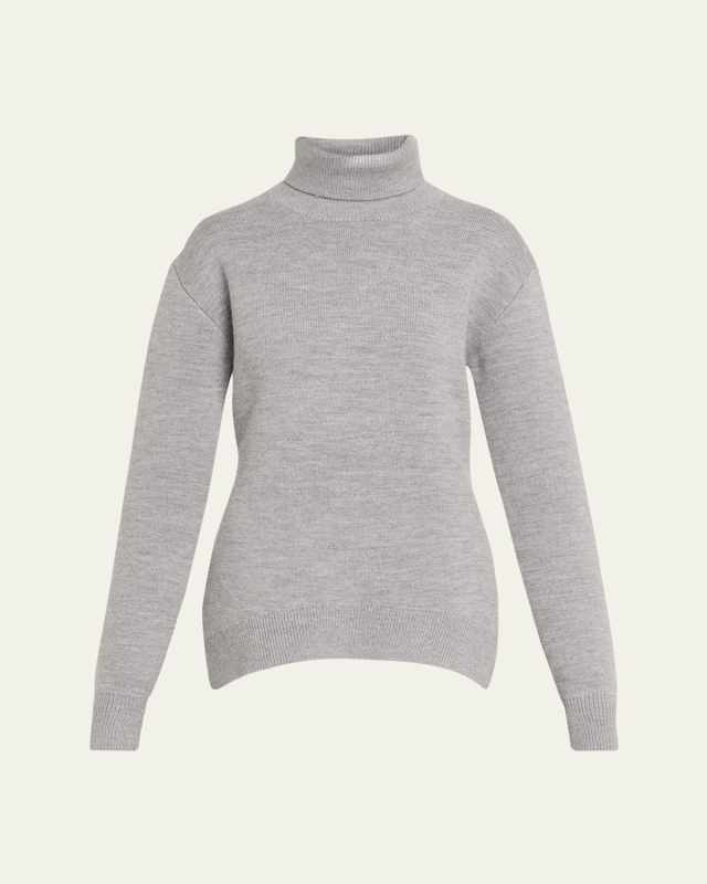 Double-Knitted Turtleneck Sweat